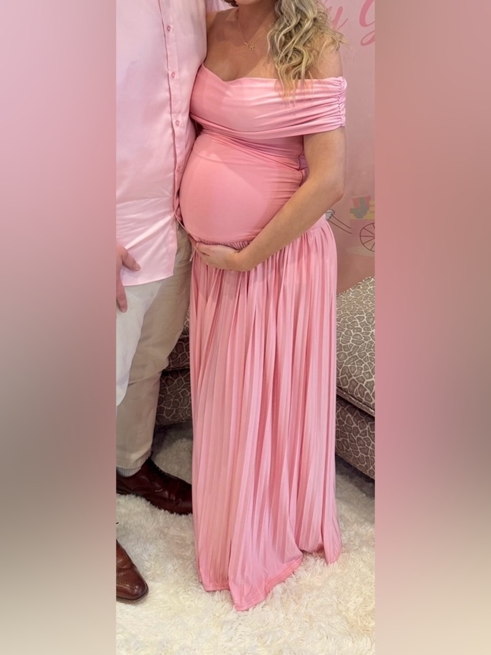 Pink Maternity Dress - Lioness Fashion USA Field of Dreams Maxi Dress Dupe